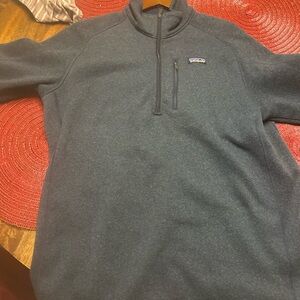 Patagonia Blue Quarter-Zip fleece Pullover